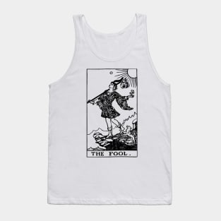 Tarot Card - The Fool (Silhouette) Tank Top